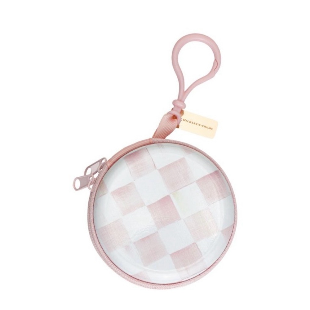 MacKenzie-Childs Black and White Checkered Hair Accessory Case - Picture 3 of 4